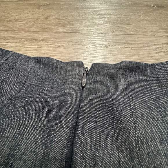 Calvin Klein Dress Womens 8 Gray Denim Chambray Sleeveless Cocktail Party Casual - Picture 9 of 14